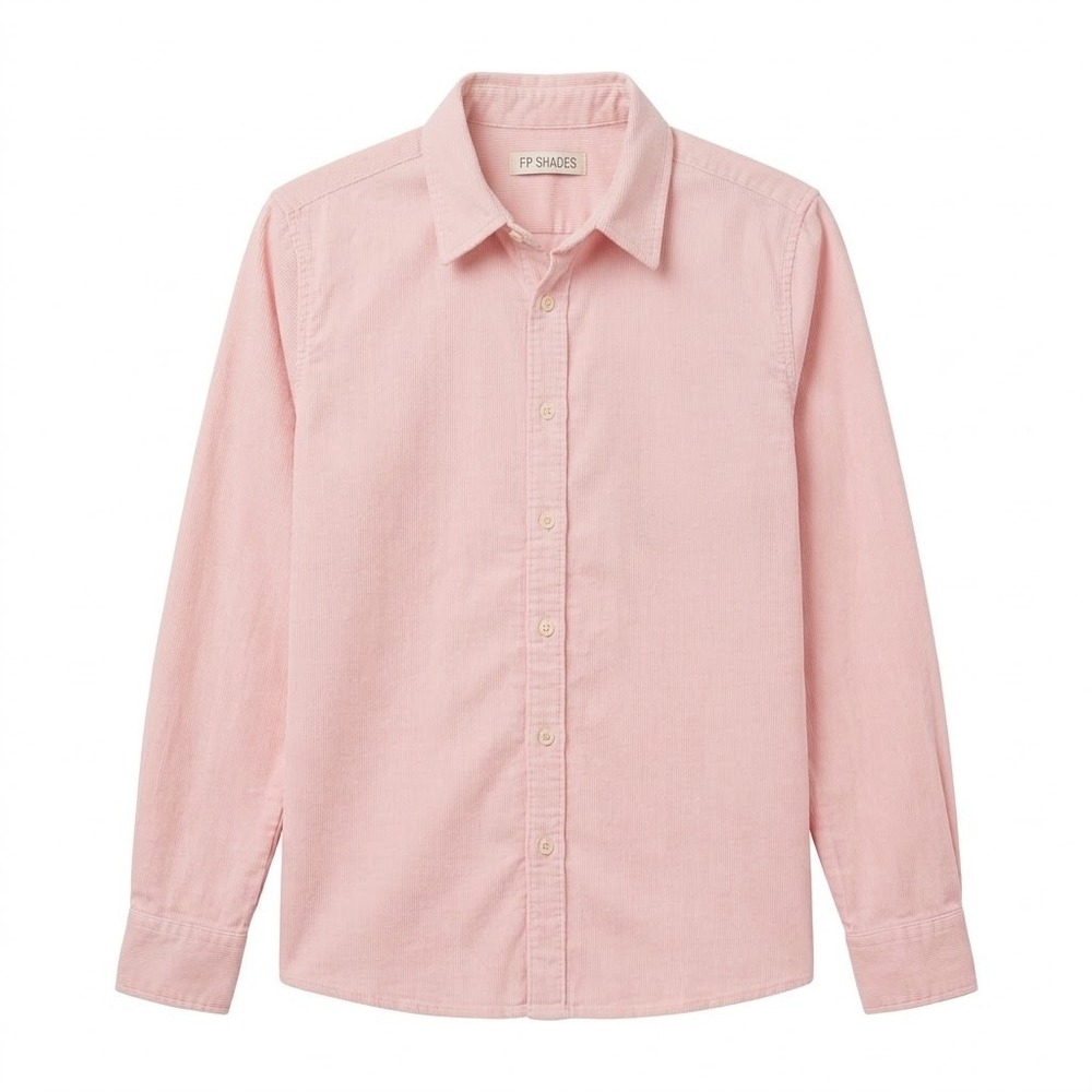 CP Shades Corduroy Button Down Shirt Light Pink Long Sleeve Sz XS